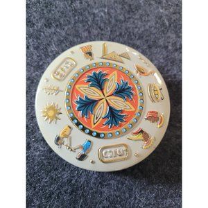 1950s Baret Ware Miniature Tin with Egyptian Decoration